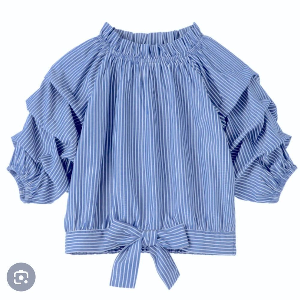 Habitual size 16 blue & white stripe shirt